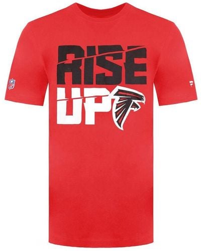 Fanatics Nfl Atlanta Falcons Rise Up T-Shirt Cotton - Red