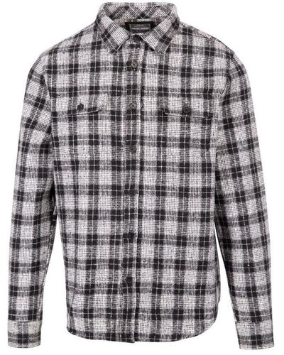 Trespass Portlaw Checked Shirt (/) - Grey