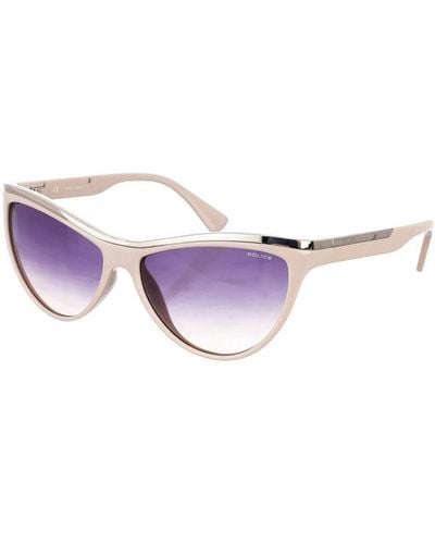 Police S1808 Oval-Shaped Acetate Sunglasses - Purple