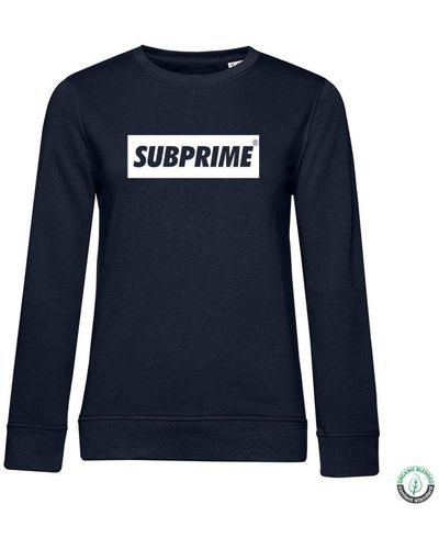 Subprime Sweaters Sweat Block Navy Blauw