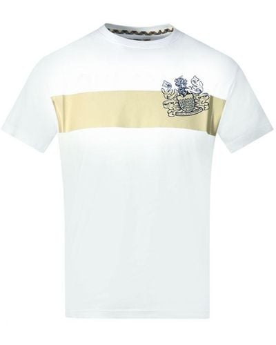 Aquascutum Block Aldis Logo T-Shirt - White
