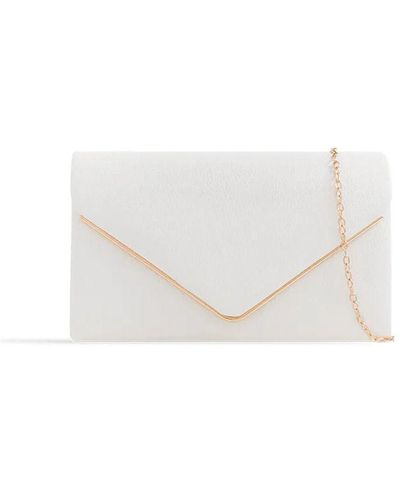 Where's That From 'Sculpt' Clutch - White
