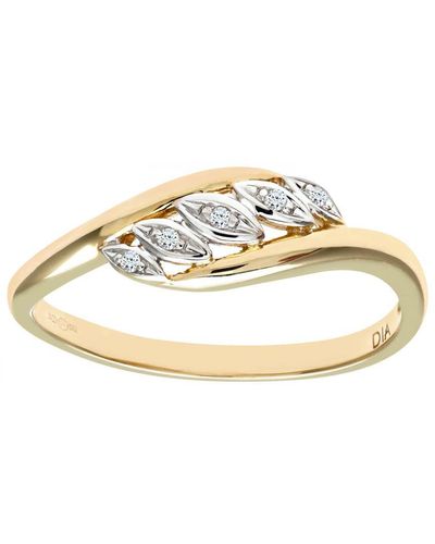 DIAMANT L'ÉTERNEL Dames 9ct Geelgouden Fancy Diamanten Ring - Metallic