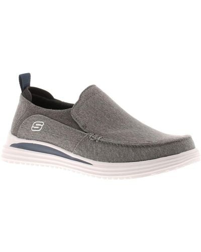 Skechers Casual Shoes Proven Evers Slip On Charcoal - Grey