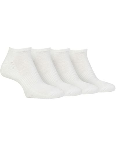 Jeep Cushioned Trainer Socks - White
