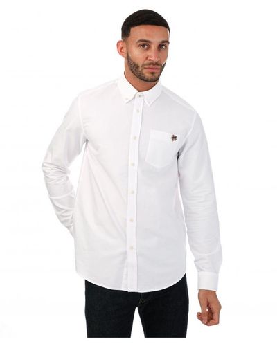 Ted Baker Caplet Oxford-overhemd Voor , Wit