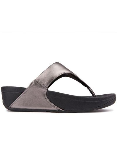 Fitflop Lulu Leather Sandals - Brown