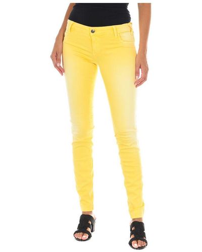 Met Trousers X-jessica Cotton - Yellow