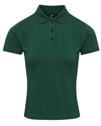 PREMIER Ladies Coolchecker Plus Polo Shirt (Bottle) - Green