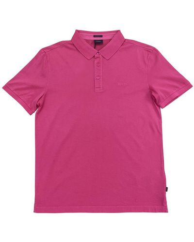 Joop! Short Sleeve Polo Shirt - Pink