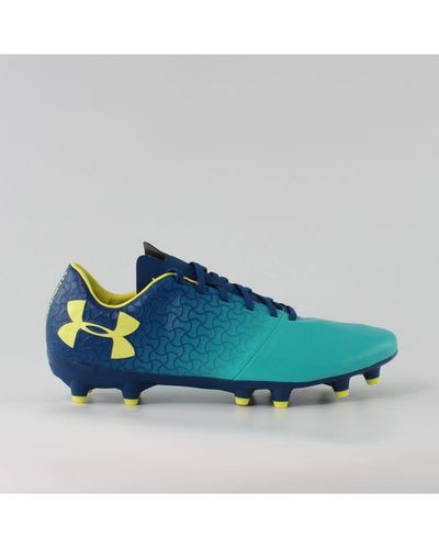 Under Armour Ua Magnetico Select Leather Fg Football Boots - Blue