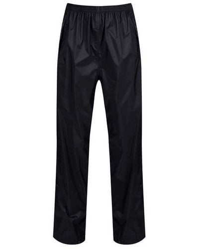 Regatta Ladies Pro Waterproof Packaway Over Trousers () - Black