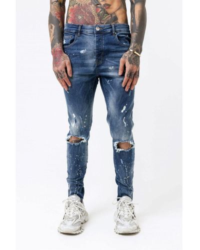 Good For Nothing Blue Cotton Skinny Denim Jeans