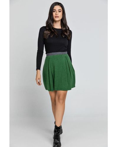 Conquista Mini Skirt - Green