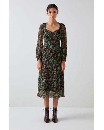 LK Bennett Mertyl Dresses,Multi - Green