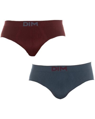 DIM Pack-2 Slips Unno Basic Seamless D05hg Man Polyamide - Purple