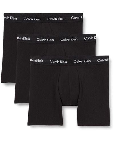 Calvin Klein 3 Pack Boxer Briefs - Zwart