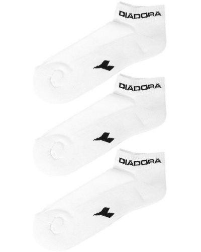 Diadora Pack-3 Sports Socks With Terry Ankle D9800 - White