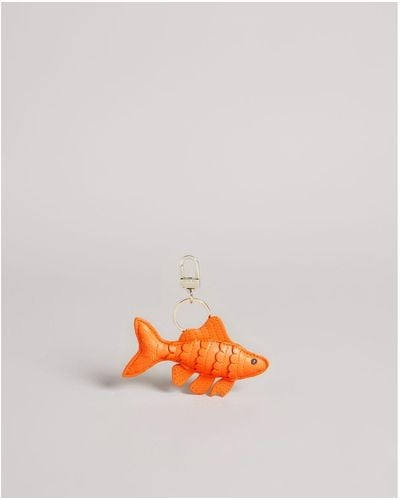 Ted Baker Fishie Fish Bag Charm - Orange