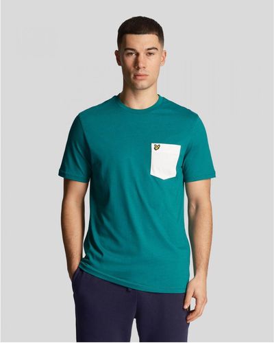 Lyle & Scott Contrast Pocket T-shirt - Green