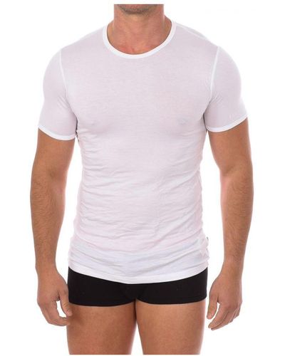 Bikkembergs Fashion Bamboo Short Sleeve T-Shirt Bkk1Uts03Si - White