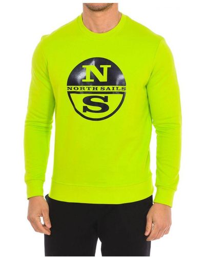 North Sails Long-Sleeved Crew-Neck Sweatshirt 9024130 - Yellow