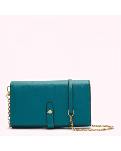 Lulu Guinness Emerald Juniper Chain Wallet - Green