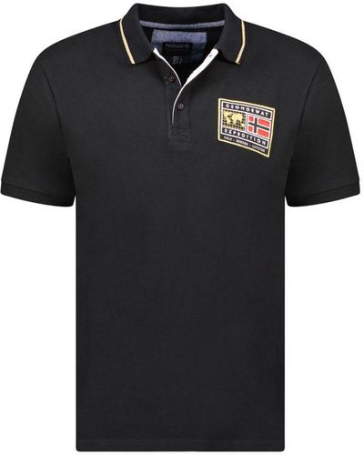 GEOGRAPHICAL NORWAY Short-Sleeved Polo Shirt Sy1308Hgn - Black