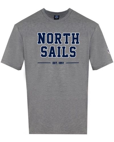 North Sails Est 1957 Grey T-shirt - Grijs