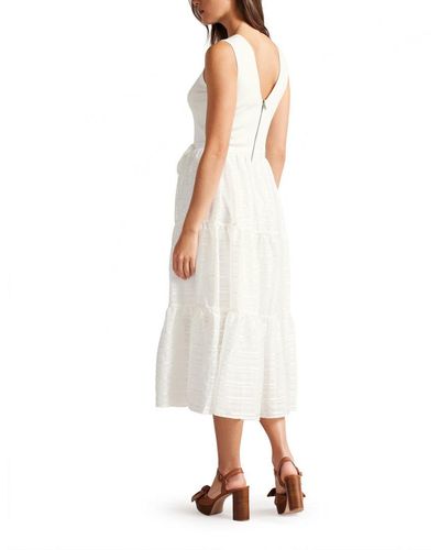 Ted Baker Skylir Knit Bodice Midi Dress With Woven Skirt - White