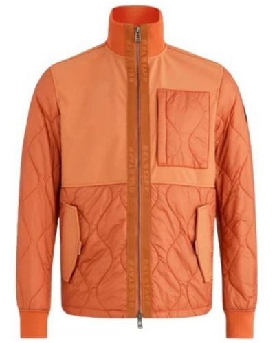 Belstaff Amber Orange Sector Overshirt Jacket - Oranje