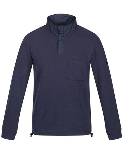 Regatta Galino Sweatshirt Met Knoopdetail (marine) - Blauw