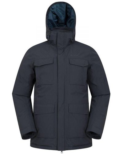 Mountain Warehouse Concord Extreme Down Long Length Jacket () - Blue