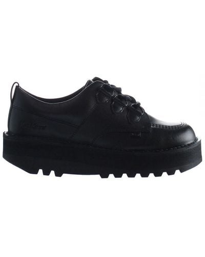 Kickers Lo Creppy Shoes Leather - Black
