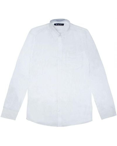 Ben Sherman Oxford Shirt Cotton - White