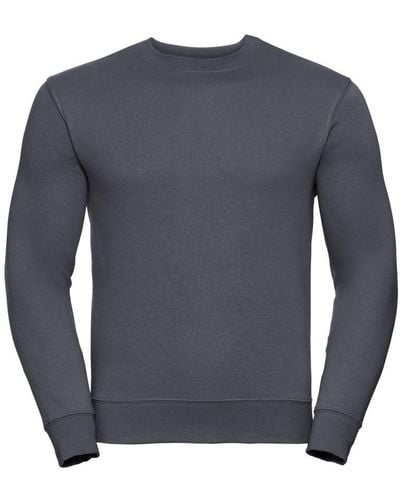 Russell Russell Authentieke Sweatshirt (slimmer Cut) (konvooi Grijs) - Blauw
