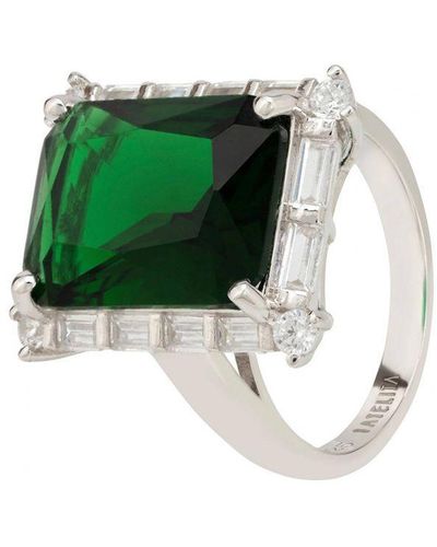 LÁTELITA London Tudor Silver Ring Emerald Sterling Silver - Green