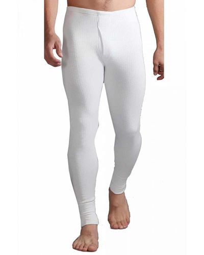 Heat Holders Cotton Thermal Underwear Bottoms Long Johns - Grey