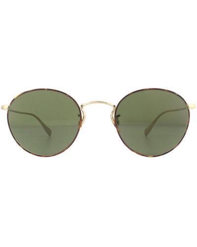 Oliver Peoples Sunglasses Coleridge Ov1186S 530552 Tortoise G-15 Metal - Green