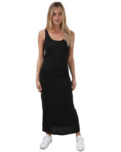 Vero Moda Anna-maxi-jurk Voor In Zwart - Wit