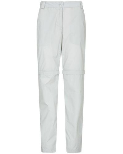 Mountain Warehouse Quest Zip-off Hiking Trousers - White