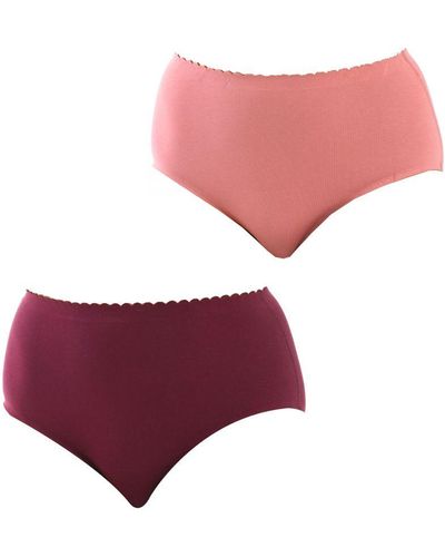 DIM Pack-2 Body Touch Cotton Stretch Knickers D0Dfp - Pink