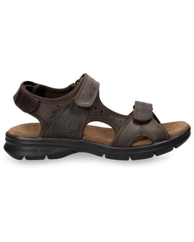 Panama Jack Salton Basics C1 Leather Sandals - Black