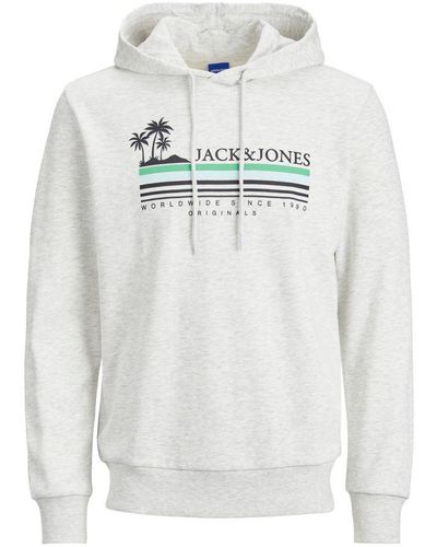 Jack & Jones Sweater Met Capuchon - Wit