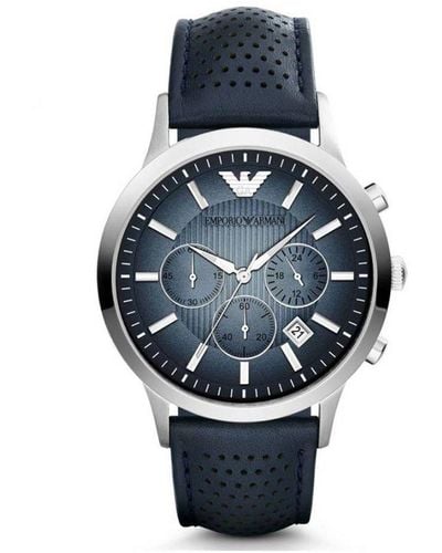 Armani Renato Mannen Horloge Blauw Ar2473