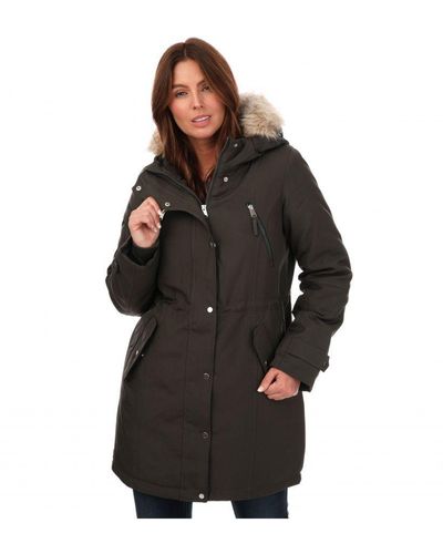 Vero Moda Womenss Track Parka Jacket - Black