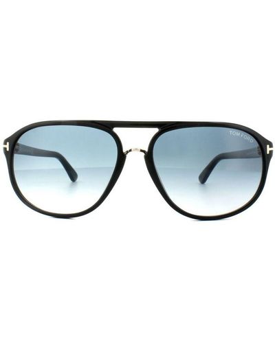 Tom Ford Sunglasses 0334 Dimitry 01P Shiny Gradient Metal - White