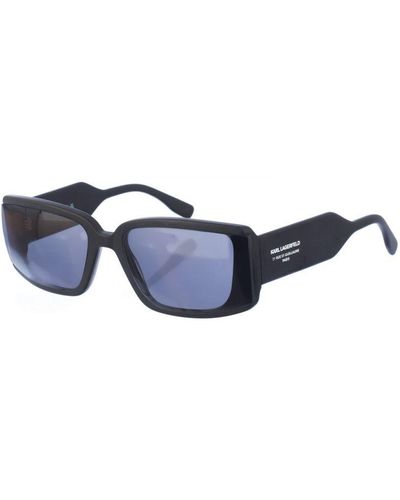Karl Lagerfeld Acetaat Zonnebril Met Rechthoekige Vorm Kl6106s - Blauw