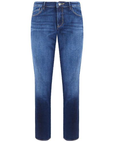 Armani Emporio J23 Push Up Fit Mid Rise Jeans - Blue