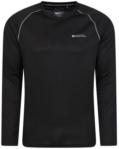Mountain Warehouse Endurance Long-Sleeved T-Shirt (Jet) - Black
